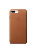 Силиконовый коричневый "Leather case" (HC) для iPhone 7 Plus/8 Plus