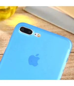 Ультратонкий пластиковый чехол "Ultrathin 0.3mm" синий для iPhone 7 Plus/8 Plus