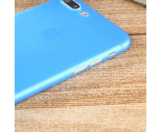 Ультратонкий пластиковый чехол "Ultrathin 0.3mm" синий для iPhone 7 Plus/8 Plus