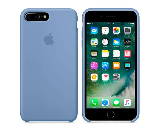 Чехол "Apple" Silicone Case для iPhone 7 Plus/8 Plus Azure (HC)