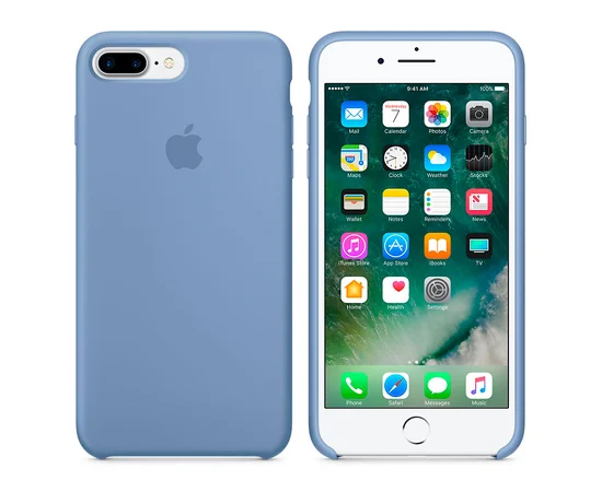 Чехол "Apple" Silicone Case для iPhone 7 Plus/8 Plus Azure (HC)