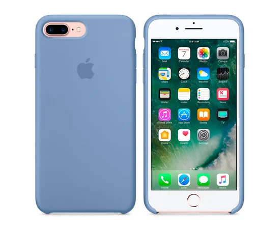 Чехол "Apple" Silicone Case для iPhone 7 Plus/8 Plus Azure (HC)