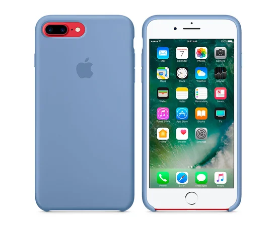 Чехол "Apple" Silicone Case для iPhone 7 Plus/8 Plus Azure (HC)