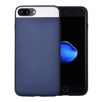 Чехол из натуральной кожи "Comma" Vivid Leather синий для iPhone 7 Plus/8 Plus