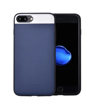 Чохол із натуральної шкіри "Comma" Vivid Leather синій для iPhone 7 Plus/8 Plus