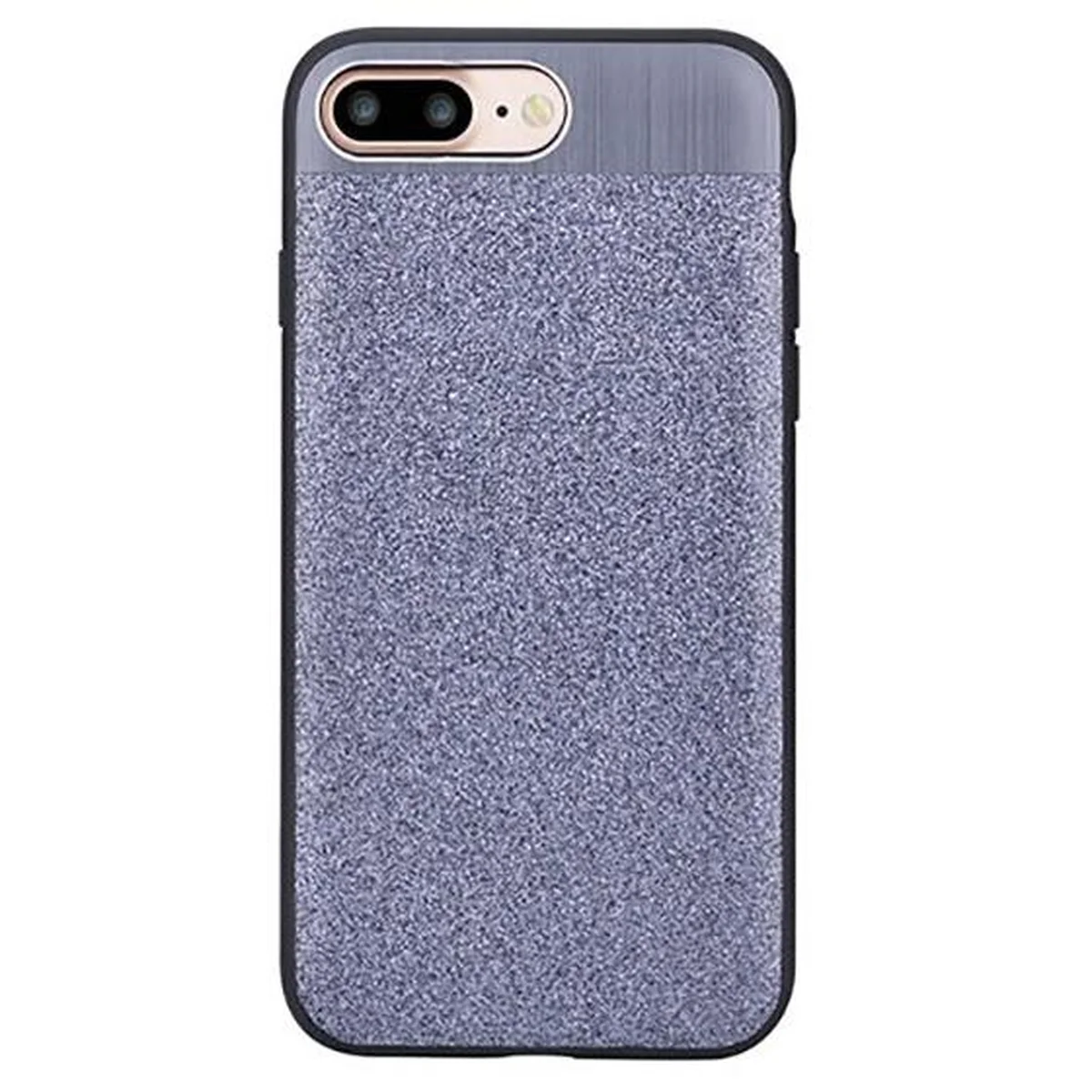 Чехол с блестками "Devia" Racy серебряный для iPhone 7 Plus/8 Plus