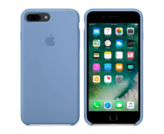 Чехол "Apple" Silicone Case для iPhone 7 Plus/8 Plus Azure (HC)