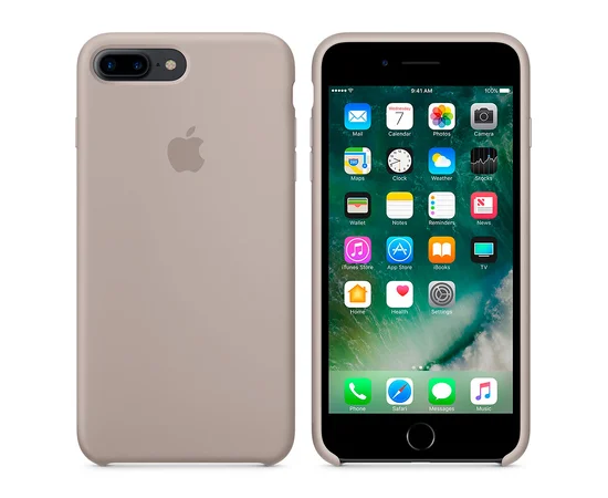 Чехол "Apple" Silicone Case для iPhone 7 Plus/8 Plus Pebble (HC)