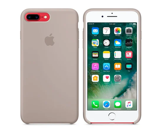 Чехол "Apple" Silicone Case для iPhone 7 Plus/8 Plus Pebble (HC)
