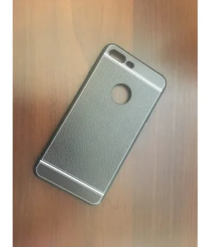 Чохол "Luxury Texture" силіконовий для iPhone 7 Plus / 8 Plus чорний