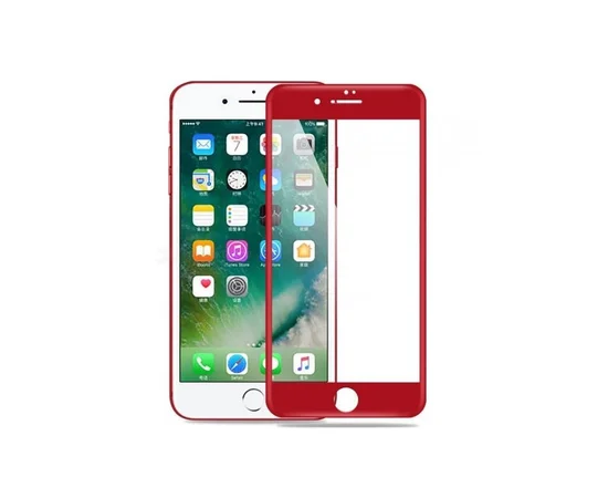 Защитное 3D стекло "GLASS PRO" красное для iPhone 7 Plus/8 Plus