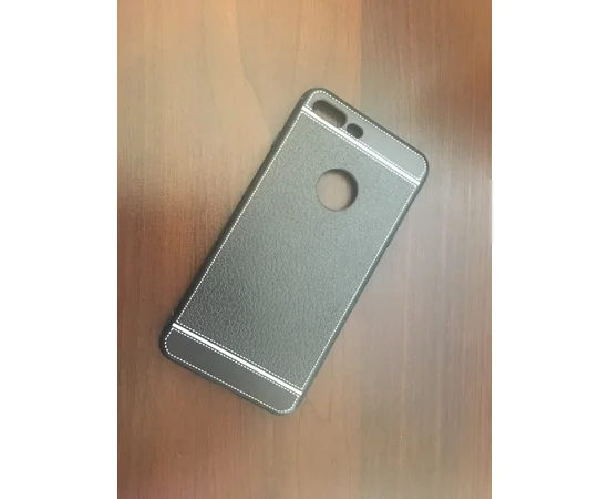 Чехол "Luxury Texture" силиконовый для iPhone 7 Plus/8 Plus черный