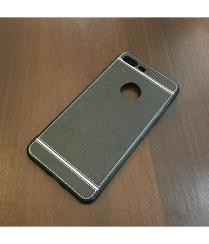 Чохол "Luxury Texture" силіконовий для iPhone 7 Plus / 8 Plus чорний