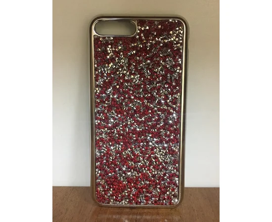 Чохол зі стразами "Apex" силіконовий для iPhone 7 Plus / 8 Plus Crystal бордовий