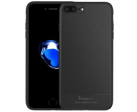 Протиударний силіконовий чохол "iPaky" Musy сірий для iPhone 7 Plus / 8 Plus