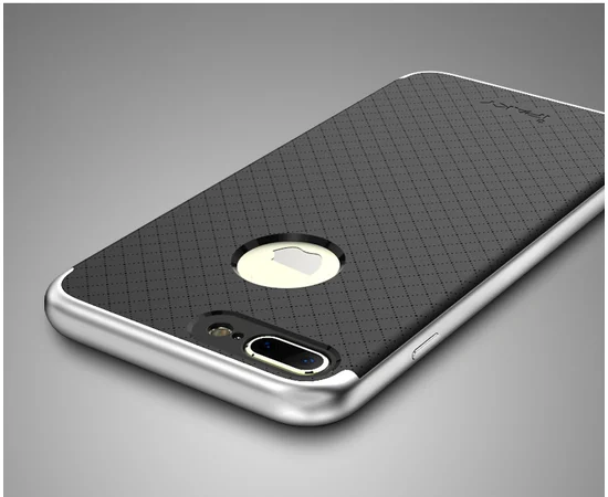 Противоударный серебряный чехол "iPaky" для iPhone 7 Plus/8 Plus