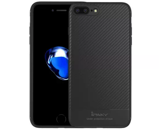 Протиударний силіконовий чохол "iPaky" Musy сірий для iPhone 7 Plus / 8 Plus