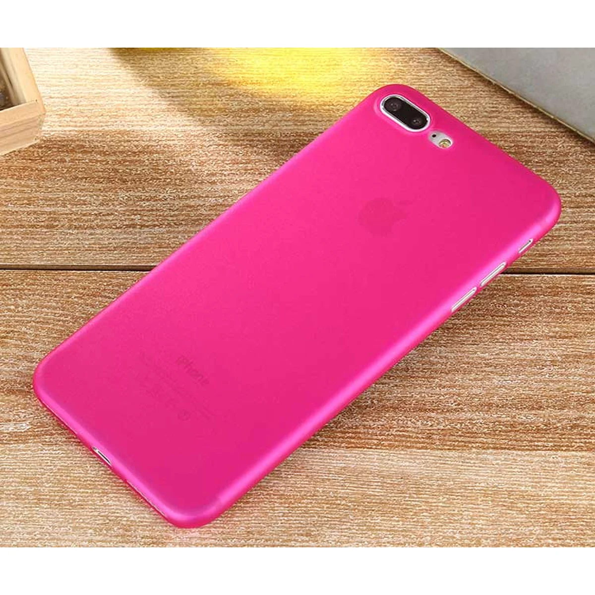 Ультратонкий пластиковий чохол "Ultrathin 0.3mm" рожевий для iPhone 7 Plus/8 Plus