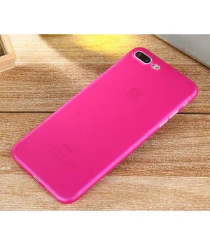 Ультратонкий пластиковый чехол "Ultrathin 0.3mm" розовый для iPhone 7 Plus/8 Plus