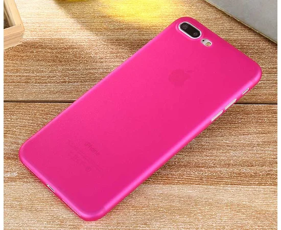 Ультратонкий пластиковий чохол "Ultrathin 0.3mm" рожевий для iPhone 7 Plus/8 Plus
