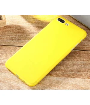 Ультратонкий пластиковий чохол "Ultrathin 0.3mm" жовтий для iPhone 7 Plus/8 Plus