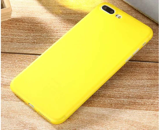 Ультратонкий пластиковий чохол "Ultrathin 0.3mm" жовтий для iPhone 7 Plus/8 Plus