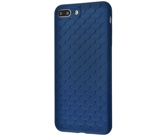 Силиконовый чехол "Scales" синий для iPhone 7 Plus/8 Plus