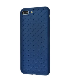 Силіконовий чохол "Scales" синій для iPhone 7 Plus / 8 Plus
