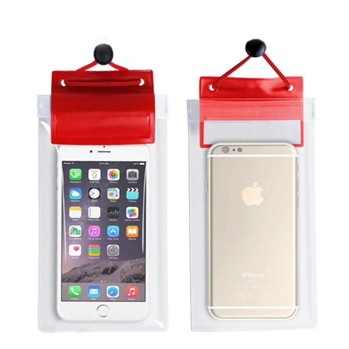 Водонепроницаемый чехол "Waterproof" красный для iPhone