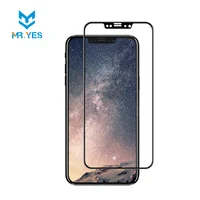 Захисне 3D скло "Mr.Yes" чорне 0.26mm для iPhone X / XS