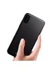 Пластиковый матовый чехол "Baseus" Thin черный для iPhone X/XS