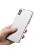 Ультратонкий пластиковый чехол "Baseus" Wing белый для iPhone X/XS