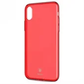 Чехол "Baseus" силиконовый для iPhone X/XS Simple Ultrathin красный