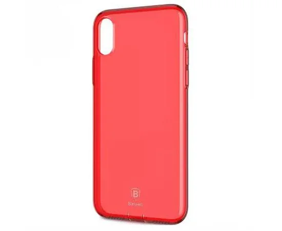 Чехол "Baseus" силиконовый для iPhone X/XS Simple Ultrathin красный