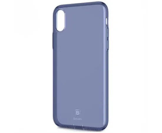 Чехол "Baseus" силиконовый для iPhone X/XS Simple Ultrathin синий