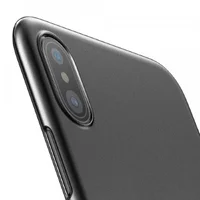 Ультратонкий пластиковый чехол "Baseus" Wing черный для iPhone X/XS