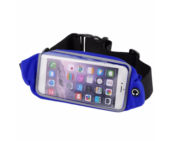 Спортивный чехол на пояс "Floveme" синий для iPhone