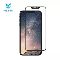 Защитное 3D стекло "Mr.Yes" черное 0.26mm для iPhone X/XS