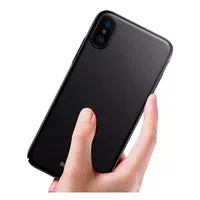 Пластиковий матовий чохол "Baseus" Thin чорний для iPhone X / XS