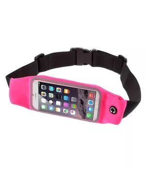 Спортивный чехол на пояс "Floveme" розовый для iPhone