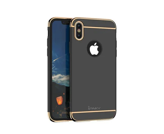 Пластиковый противоударный чехол "iPaky" Joint черный для iPhone X/XS