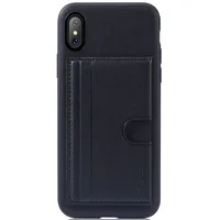 Протиударний чохол "Rock" Cana чорний з кишенею і підставкою для iPhone X / XS