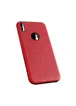 Чехол "Leather texture" силиконовый для iPhone X/XS красный