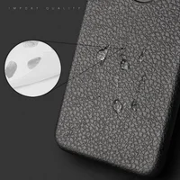 Чохол "Leather texture" силіконовий для iPhone X / XS чорний