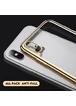 Силиконовый прозрачный чехол "Edging" золотой для iPhone X/XS