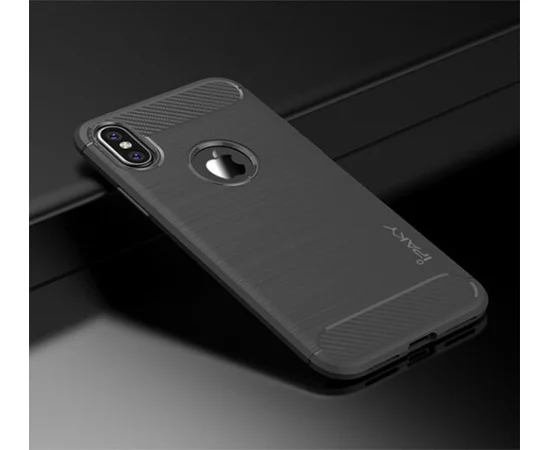 Силиконовый противоударный чехол "iPaky" Slim серый для iPhone XR