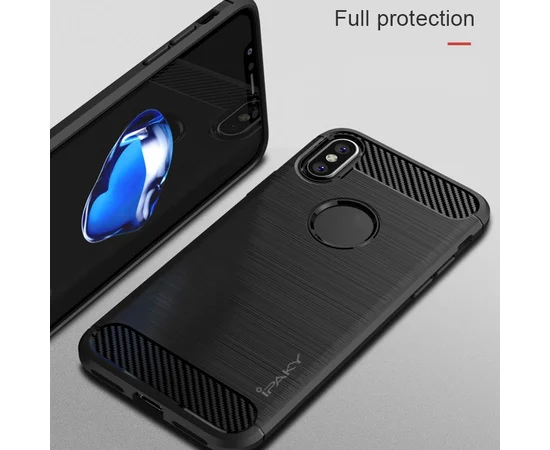 Силиконовый противоударный чехол "iPaky" Slim черный для iPhone XR