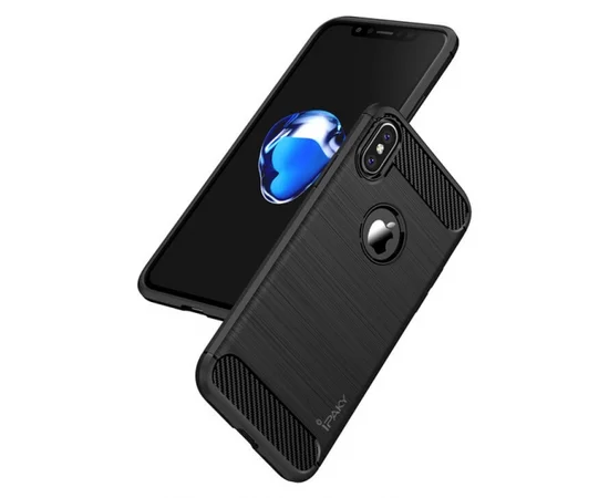 Силиконовый противоударный чехол "iPaky" Slim черный для iPhone XR