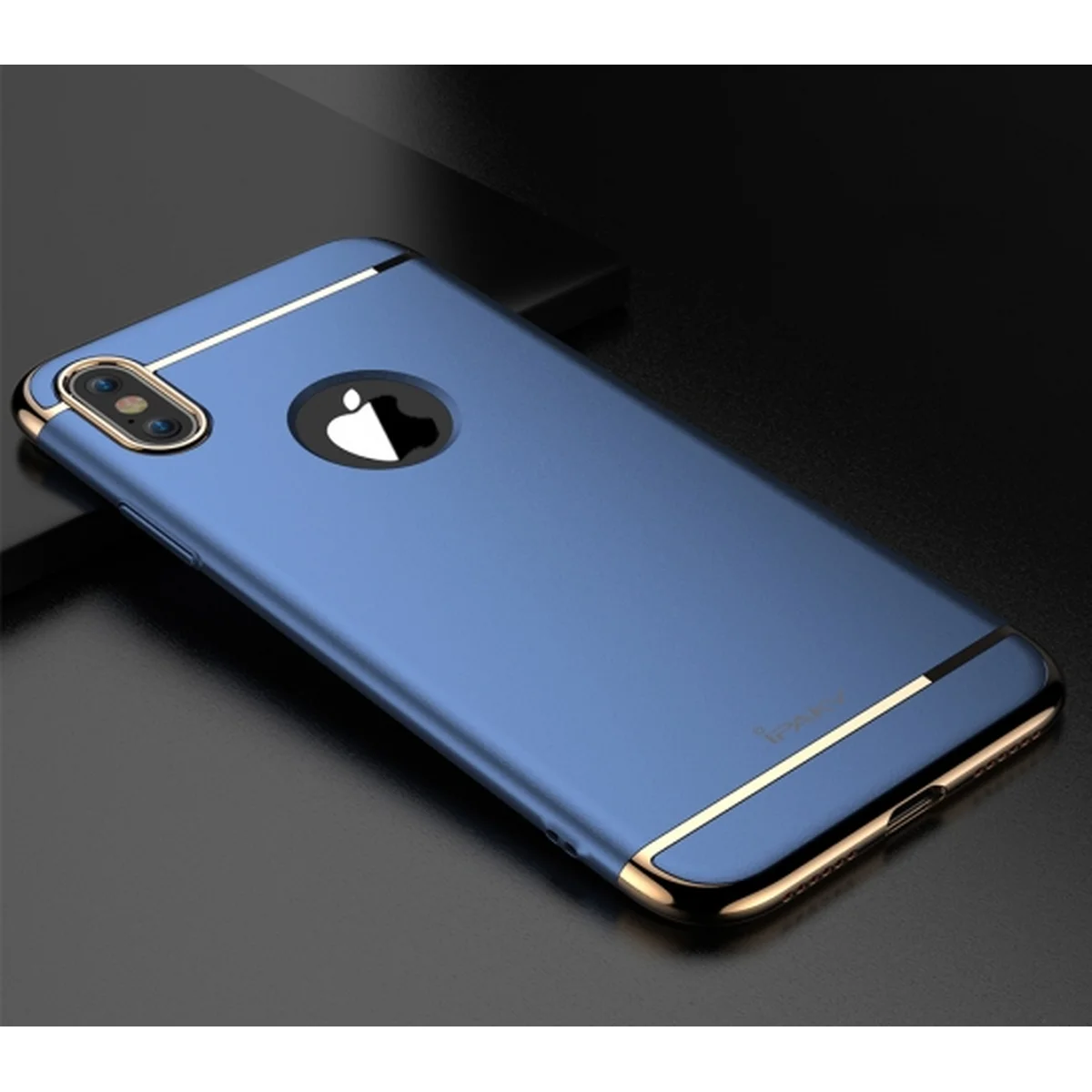 Пластиковый противоударный чехол "iPaky" Joint синий для iPhone X/XS