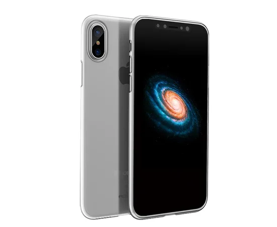 Ультратонкий пластиковый чехол "Rock" Naked белый для iPhone X/XS